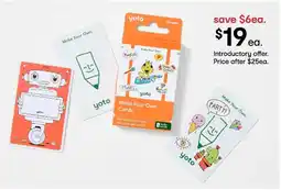 Kmart Yoto Make Your Own Content Cards offer