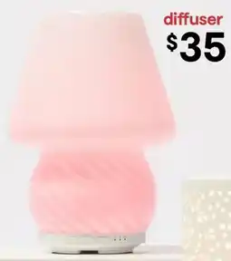 Kmart Glass Mushroom Swirl Diffuser offer