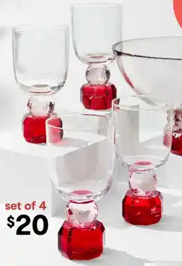 Kmart Jewel Stem Glasses offer