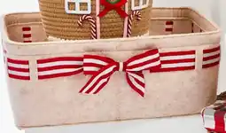 Kmart Christmas Felt Basket with Bow offer