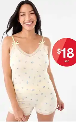 Kmart Seamfree Cami and Shorts Pyjama Set offer