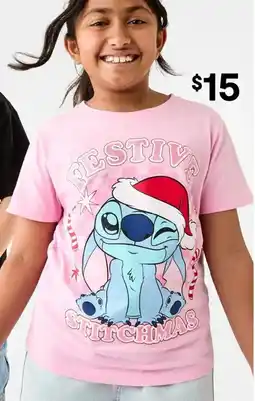 Kmart Disney Lilo & Stitch License Christmas T-shirt offer