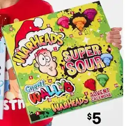 Kmart Warheads Super Sour Chewy Wallys Advent Calendar offer