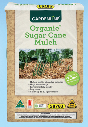 ALDI Organic sugar cane mulch offer