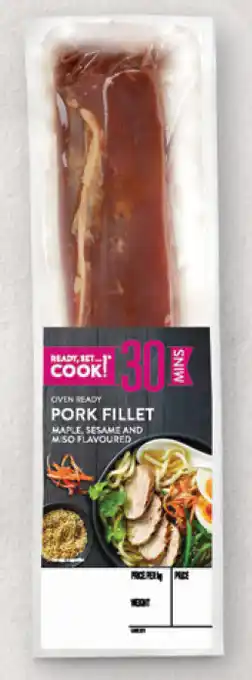 ALDI Ready, set…cook! pork fillet per kg offer