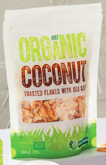 ALDI Just organic coconut flakes 140g/200g offer