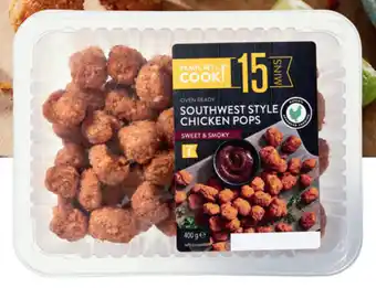 ALDI Ready, set…cook! southwest style chicken pops 400g offer