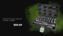 Autobarn Chicane 1/4" drive socket set 24 piece - to33359 offer