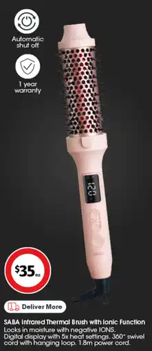 Coles Saba infrared thermal brush with lonic function offer
