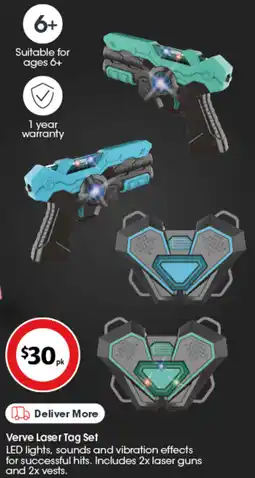 Coles Verve Laser Tag Set offer