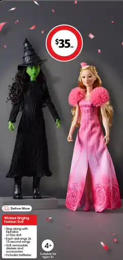 Coles Wicked Singing Fashion Doll offer