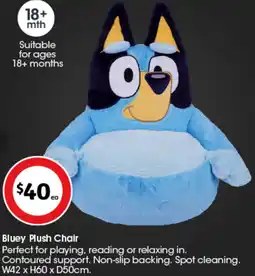 Coles Bluey Plush Chair offer