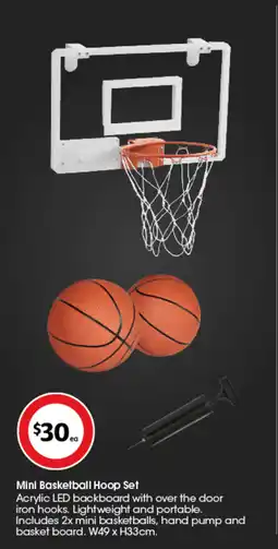 Coles Mini Basketball Hoop Set offer