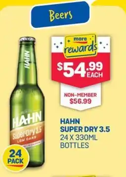 SipnSave Hahn super dry 3.5 bottles offer