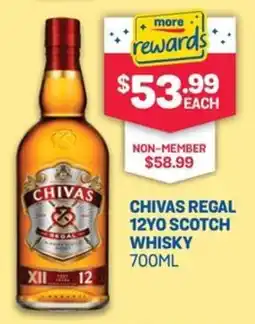 SipnSave Chivas regal 12yo scotch whisky offer
