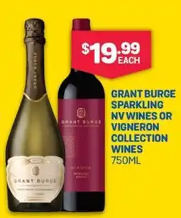 SipnSave Grant burge sparkling nv wines or vigneron collection wines offer