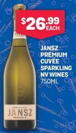 SipnSave Jansz premium cuvée sparkling nv wines offer