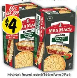 NQR Mrs Mac's Frozen Loaded Chicken Parmi offer
