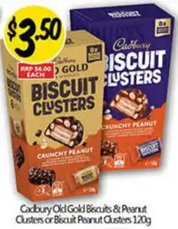 NQR Cadbury Old Gold Biscuits & Peanut Clusters or Biscuit Peanut Clusters offer