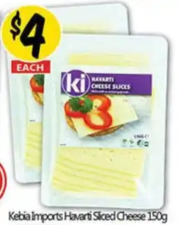 NQR Kebia Imports Havarti Sliced Cheese offer