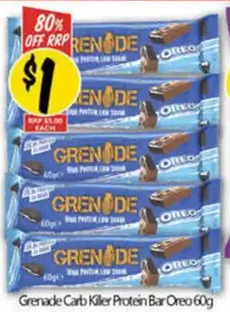 NQR Grenade Carb Killer Protein Bar Oreo offer