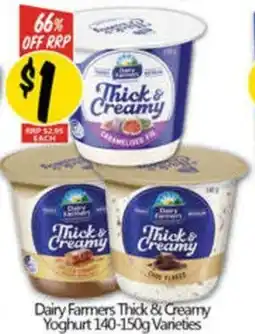 NQR Dairy Farmers Thick & Creamy Yoghurt Varieties offer
