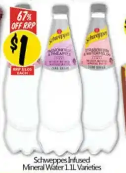 NQR Schweppes Infused Mineral Water Varieties offer