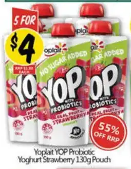 NQR Yoplait yop probiotic yoghurt strawberry pouch offer