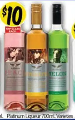 NQR Platinum Liqueur Varieties offer