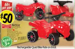NQR Rechargeable Quad Bike Ride on 6Volt offer