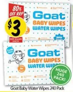NQR Goat Baby Water Wipes offer