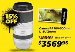 Teds Cameras Canon rf 100-500mm l isu zoom offer