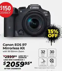 Teds Cameras Canon eos r7 mirrorless kit offer