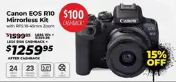 Teds Cameras Canon eos r10 mirrorless kit offer