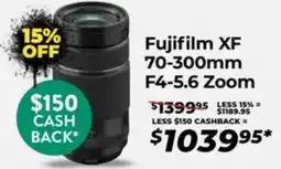 Teds Cameras Fujifilm xf 70-300mm f4-5.6 zoom offer