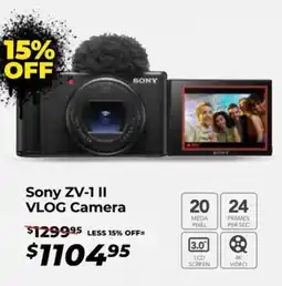 Teds Cameras Sony zv-1 ii vlog camera offer