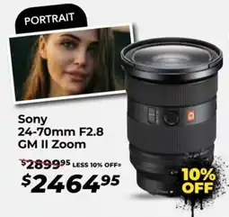 Teds Cameras Sony gm ii zoom offer