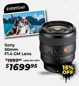 Teds Cameras Sony 50mm f1.4 gm lens offer