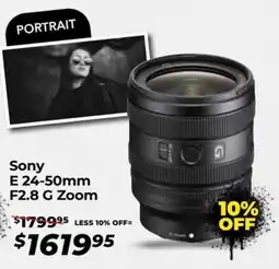 Teds Cameras Sony E 24-50mm F2.8 G Zoom offer