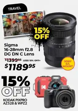 Teds Cameras Sigma 16-28mm f2.8 DG DN C Lens offer