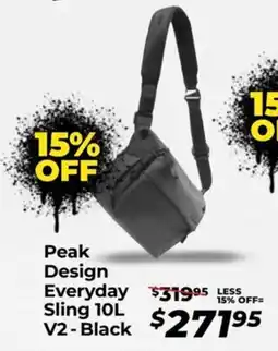Teds Cameras Peak design everyday sling 10l v2-black offer