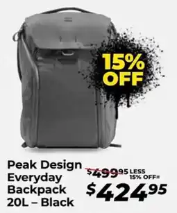 Teds Cameras Peak design everyday backpack 20l - black offer