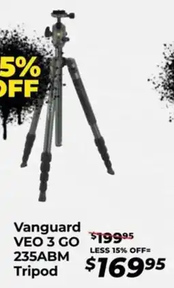 Teds Cameras Vanguard veo 3 go 235abm tripod offer