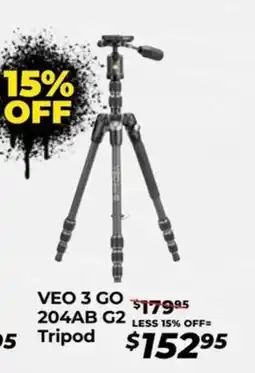 Teds Cameras Veo 3 go 204ab g2 tripod offer