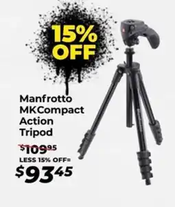 Teds Cameras Manfrotto mkcompact action tripod offer