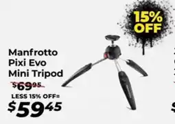 Teds Cameras Manfrotto Pixi Evo Mini Tripod offer