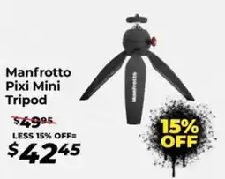 Teds Cameras Manfrotto Pixi Mini Tripod offer