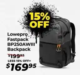 Teds Cameras Lowepro fastpack bp250awiii backpack offer