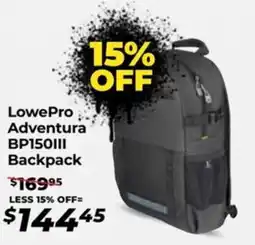Teds Cameras Lowepro Adventura BP150III Backpack offer