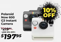 Teds Cameras Polaroid Now 600 G3 Instant Camera offer